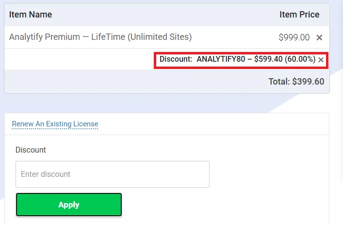 Analytify 60% off discount code
